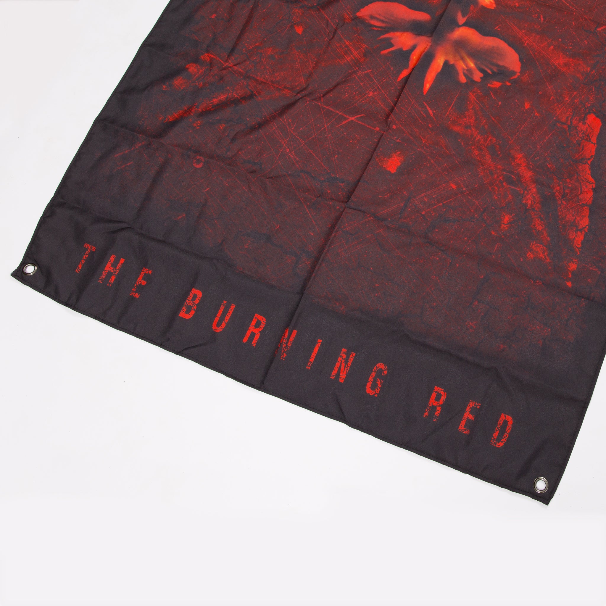 The Burning Red Wall Flag