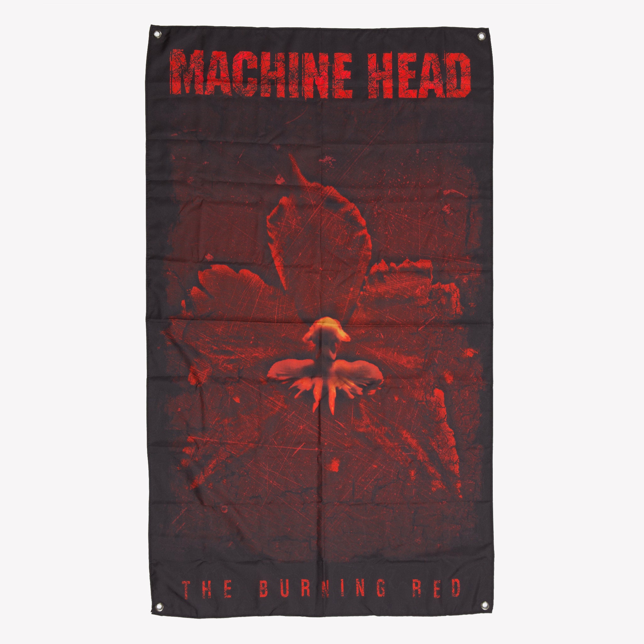 The Burning Red Wall Flag